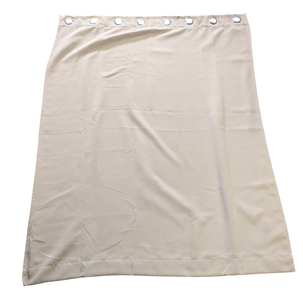 Pair of Blackout Curtain Panel Beige Grommet Top Minimalist‎ Neutral READ